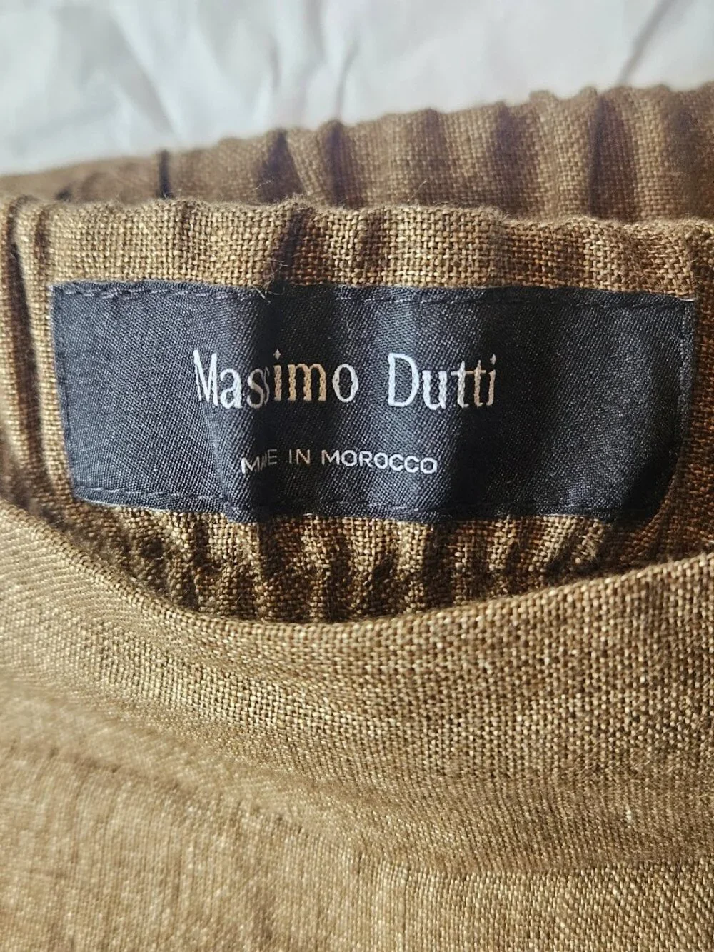 Linen Barrel Fit Pants